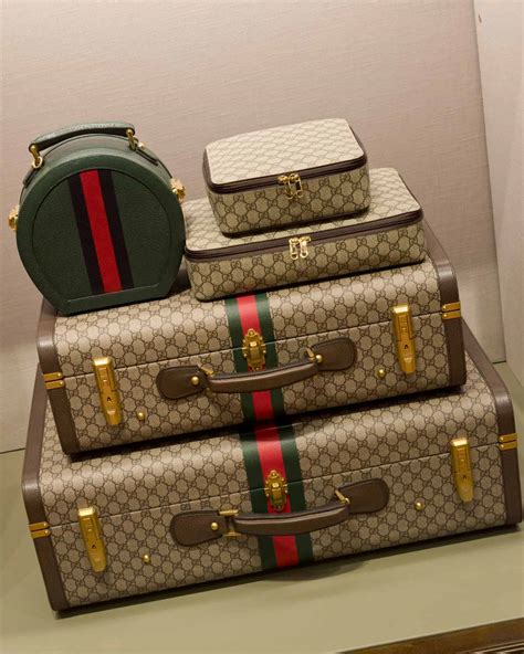 cheap gucci travel luggage set|gucci luggage set for sale.